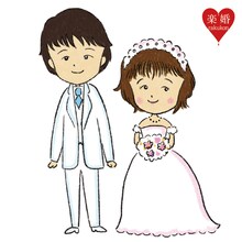 さくらももこが描いた鈴木奈々夫妻。