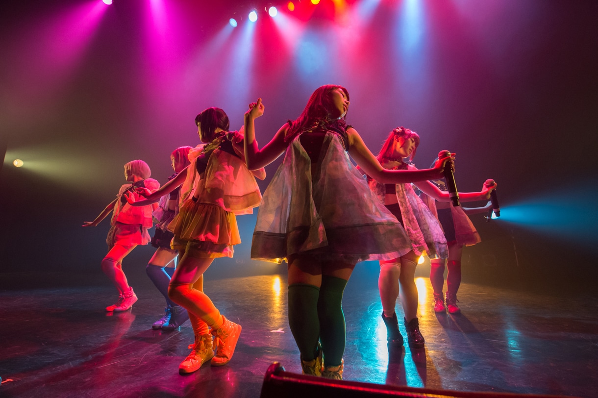 妄想キャリブレーションによるライブの様子。