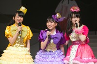 左からたこやきレインボーの清井咲希、 堀くるみ、チームしゃちほこの安藤ゆず。