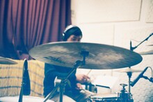 シャムキャッツ「TAKE CARE」レコーディング時の様子。