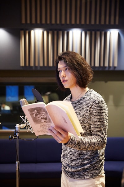 終始緊張の面持ちでアフレコに初挑戦したBilly。