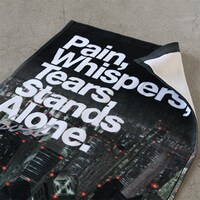 タオル「攻殻機動隊ARISE“border:less experience” GHOST TOWEL」見本。