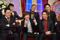 「しゃべくり007」出演時の三代目 J Soul Brothersとレギュラーメンバー。 (c)日本テレビ