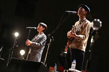 ハンバート ハンバート「レコ発ツアー『歩いていくんだ、どこまでも』」日比谷野外大音楽堂講演の様子