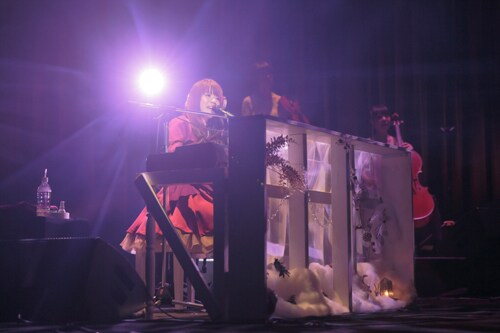 藤田麻衣子「LIVE TOUR 2014-2015 ～one way～」中野サンプラザ公演の様子。