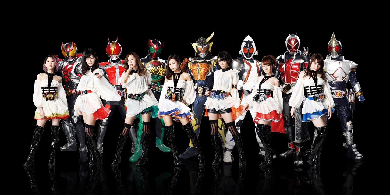 KAMEN RIDER GIRLS。名倉かおりは左端。