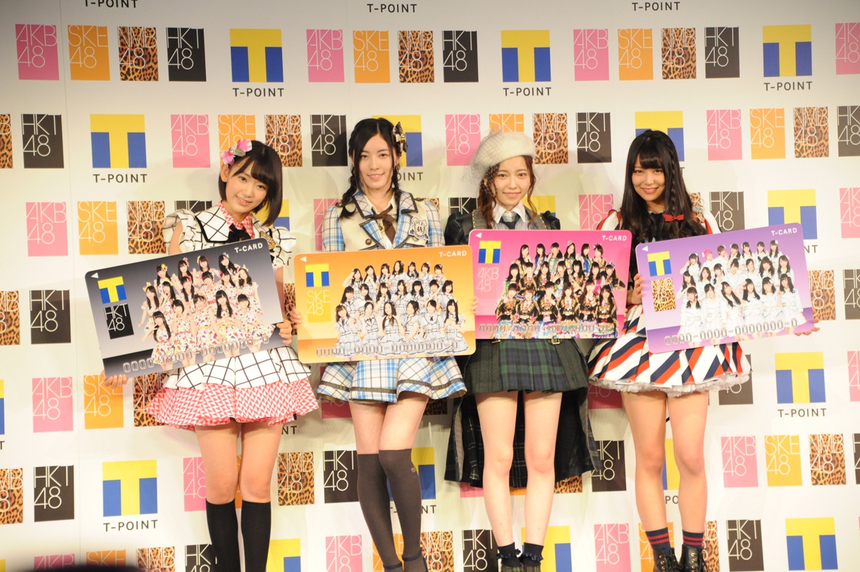 左から宮脇咲良、松井珠理奈、島崎遥香、白間美瑠。