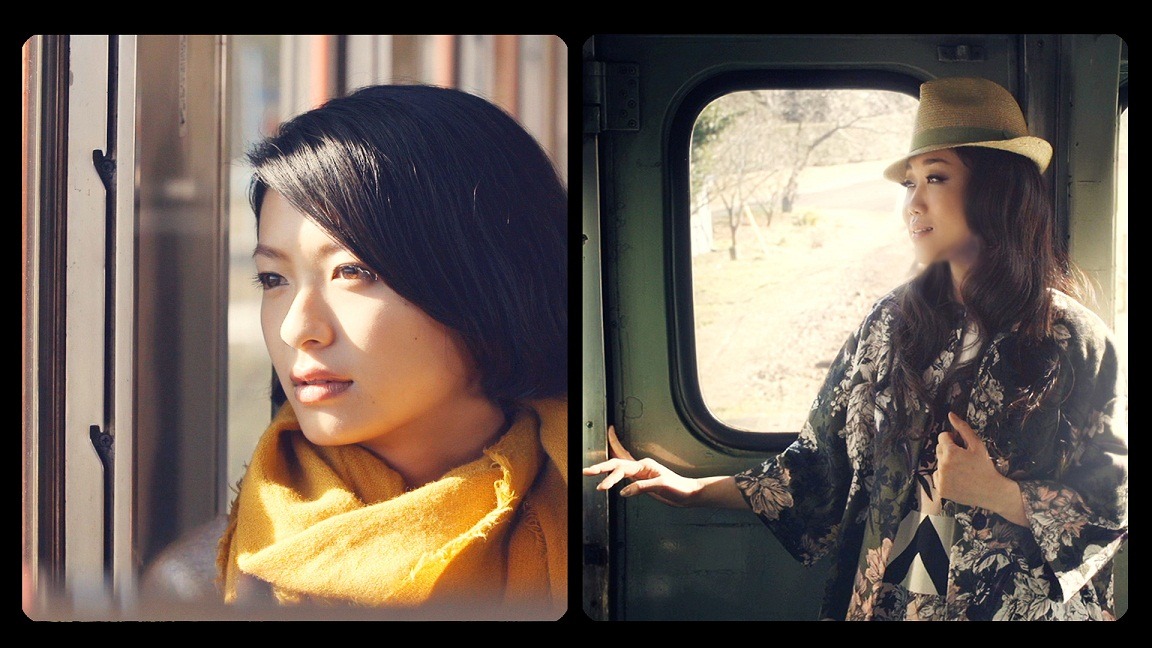 「Hold me, Hold you」ビデオクリップより、左から榮倉奈々、JUJU。
