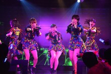 アップアップガールズ（仮）による定期公演第1部の様子。