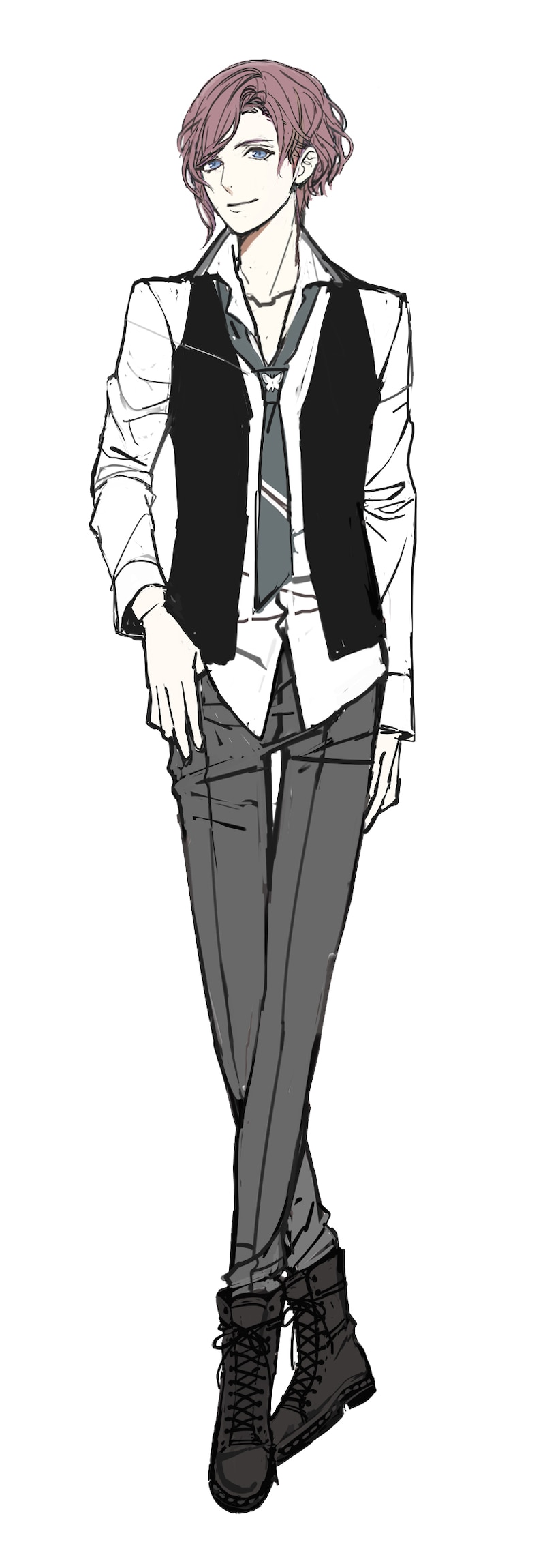 今回新たに発表されたvanitasのベーシスト・渡世千里(CV:島﨑信長)。