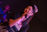 cro-magnonのライブにゲスト参加した有坂美香。（Photo by Takanori Tsukiji［STARSERVERCLUB］&Yasuhiro Orii）