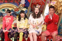 左から秋本帆華、伊藤千由李、春香クリスティーン、勝俣州和。(c)日本テレビ