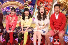 左から秋本帆華、伊藤千由李、春香クリスティーン、勝俣州和。(c)日本テレビ