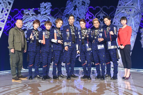 今週の人気画像3位は「三代目JSB『A-Studio』で緊張の初ライブ秘話＆スタジオライブ」より、「A-Studio」出演時の三代目 J Soul Brothers。 (c)TBS