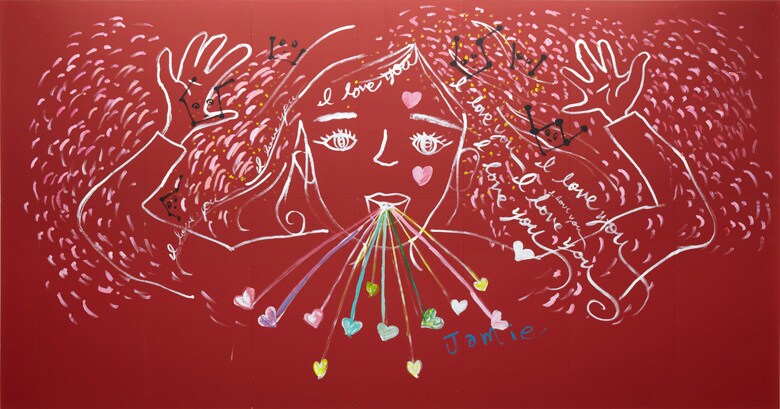 おおはた雄一＆原田郁子、大宮エリー絵画展でミニライブ