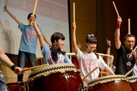 「『倭-YAMATO-の太鼓塾』の授業」2時限目の様子。