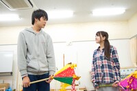 【カタオモイ.net】プロデュース公演「灯籠」の稽古中の井之脇海、高木悠未。