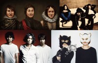 「ロックンロール十字軍」の出演者。左上から時計回りに忘れらんねえよ、LOSTAGE、TADZIO、DOES