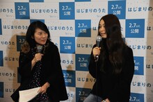 映画「はじまりのうた」について語る片平里菜。