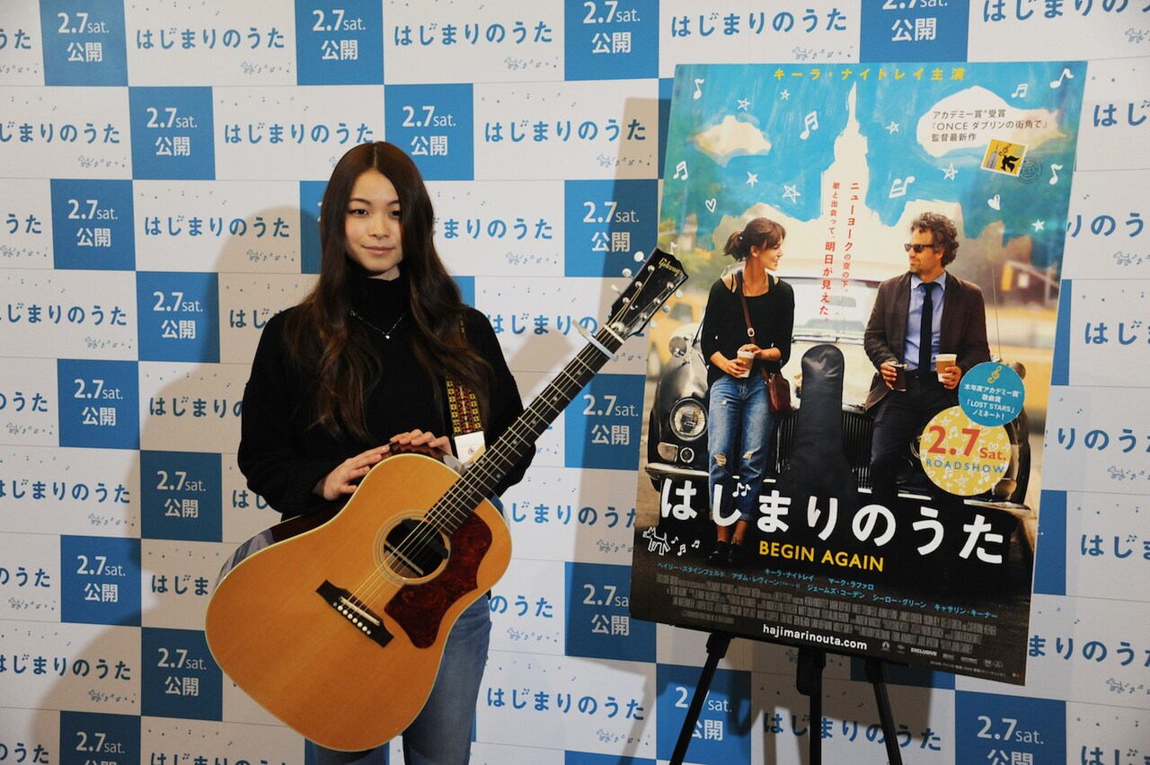 映画「はじまりのうた」公開記念イベントの様子。