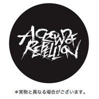 a crowd of rebellionロゴ缶バッジのイメージ。