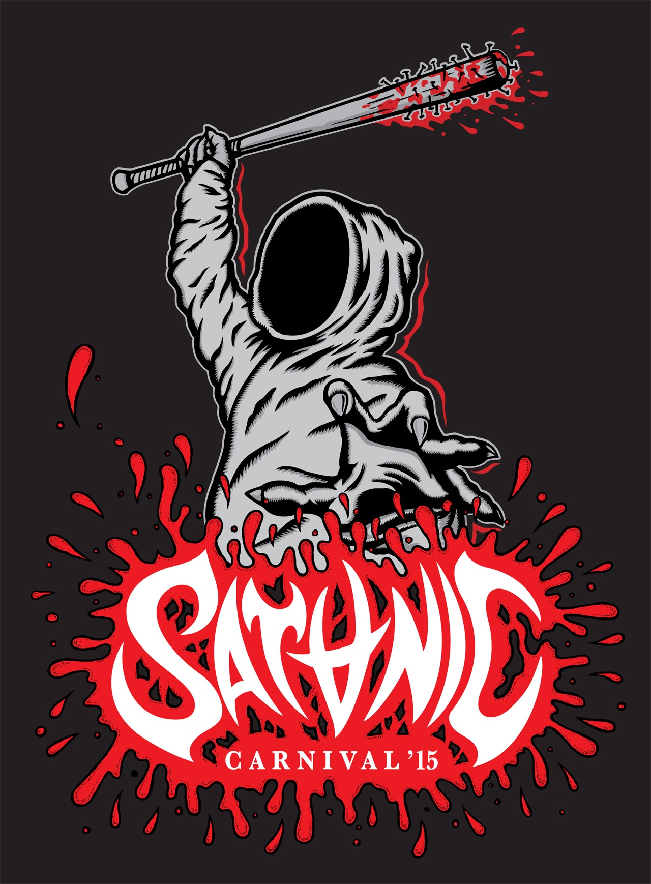 「SATANIC CARNIVAL'15 presented by PIZZA OF DEATH RECORDS」ロゴ