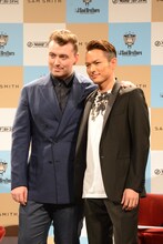 左からサム・スミス、今市隆二（三代目 J Soul Brothers）。