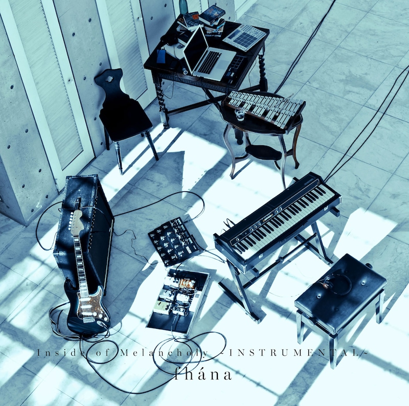 fhana「Inside of Melancholy」ジャケット。1stアルバム「Outside of Melancholy」の通常盤ジャケットからメンバーの姿が消えたデザイン。
