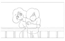 KANA-BOON「KANA-BOON MOVIE 02 / KB CLIPS ～幼虫からサナギ編～」付属ブックレットに掲載される「結晶星」PVのラフ画。