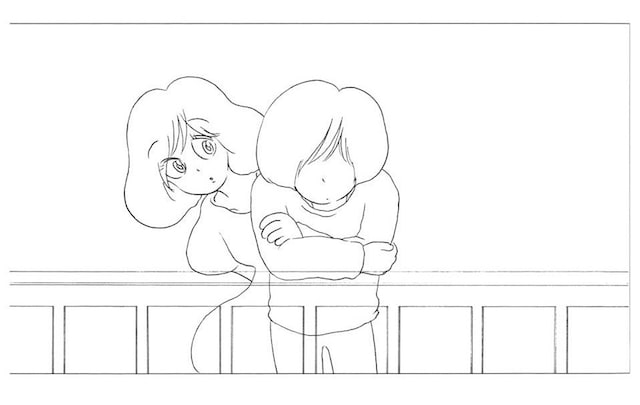 KANA-BOON「KANA-BOON MOVIE 02 / KB CLIPS ～幼虫からサナギ編～」付属ブックレットに掲載される「結晶星」PVのラフ画。