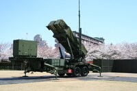 「ニコニコ超会議2015」に置かれるPAC-3。