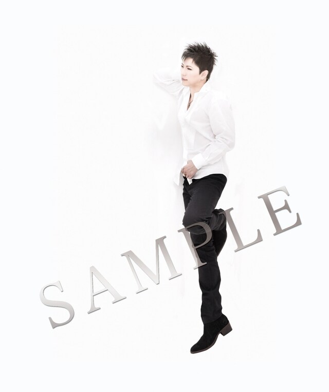 「46th SINGLE プレミアムエディション "GACKTが添い寝♡等身大ベッドシーツパッケージ"」WHITE-GACKTバージョンのサンプル。