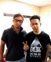 左から長友佑都、清水翔太。