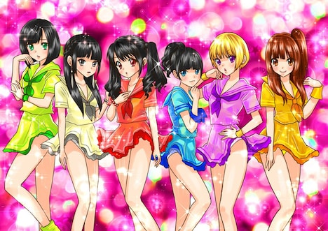 中川翔子によるでんぱ組.incの“パンチラ風”イラスト。