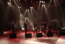 「MUSIC FAIR」出演時の東京スカパラダイスオーケストラ。 (c)フジテレビ