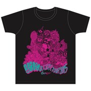 でんぱ組.inc「WWD 大冒険 TOUR オリジナルイラストTシャツ（ブラック）」