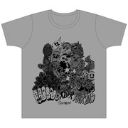 でんぱ組.inc「WWD 大冒険 TOUR オリジナルイラストTシャツ（グレー）」