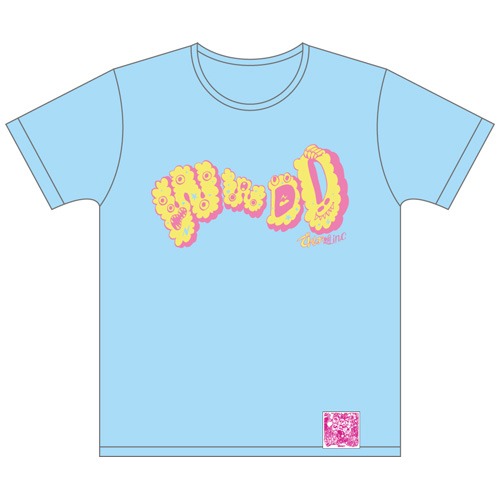 でんぱ組.inc「WWD 大冒険 TOUR オリジナルロゴTシャツ（ブルー）」