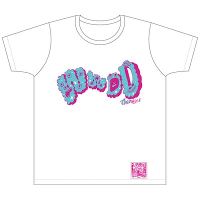 でんぱ組.inc「WWD 大冒険 TOUR オリジナルロゴTシャツ（白）」