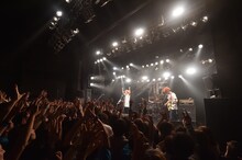 「スペースシャワー列伝JAPAN TOUR 2015 supported by uP!!!」DRUM Be-1公演の04 Limited Sazabys。 （Photo by Yoshihiko Tanaka）