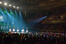 Berryz工房によるラストコンサートの様子。