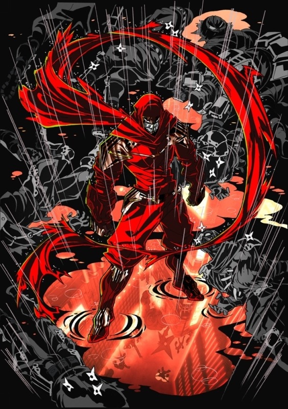 「ニンジャスレイヤー フロム アニメイシヨン」キービジュアル (c)Ninj@ Entertainment/Ninj@ Conspiracy