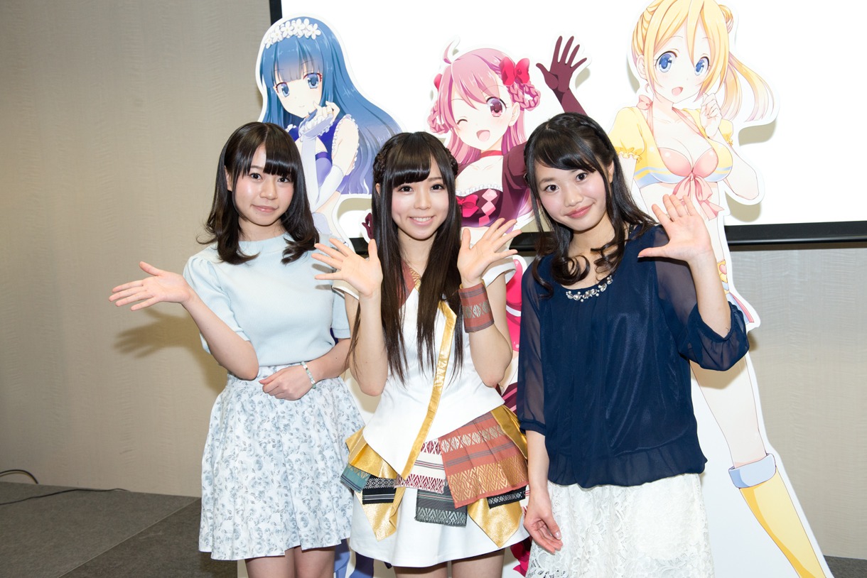 「VENUS PROJECT」発表会に出演した田辺留依、姫崎愛未、根本流風。 (c)GALAT (c)GALAT / FormuraVenus実行委員会