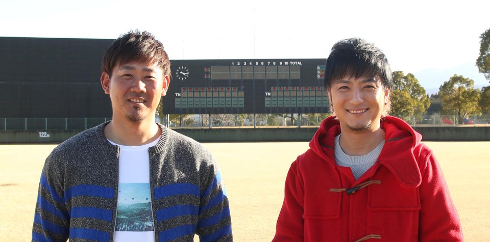 松坂大輔と遊助。