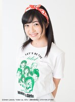 「スペシャルバンダナ 島田真夢Ver」のモデルを務める吉岡茉祐（Wake Up, Girls!）。