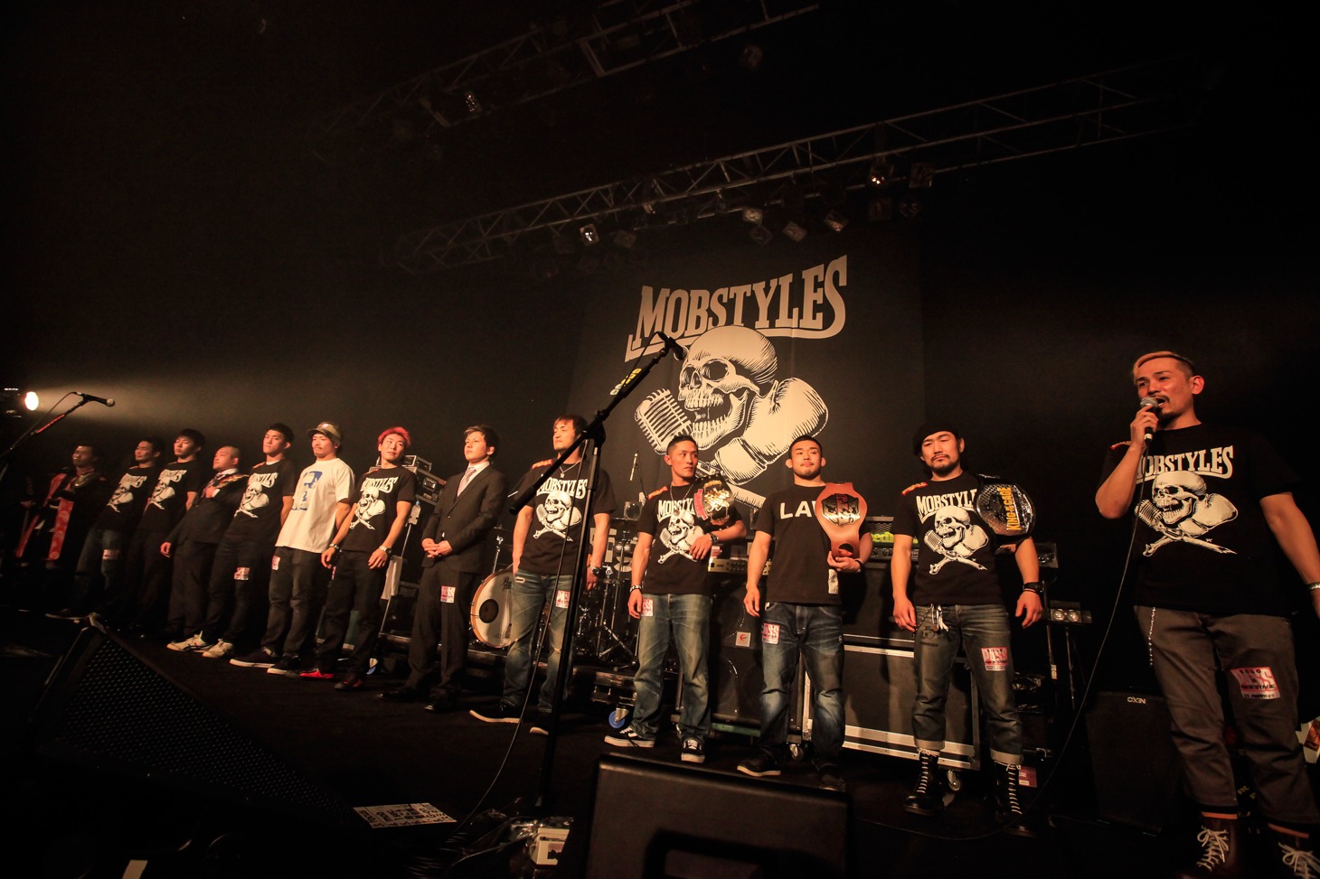 修斗の公式戦「MOBSTYLES 15th Anniversary TOUR "FIGHT & MOSH"」の出場選手。（Photo by HayachiN）