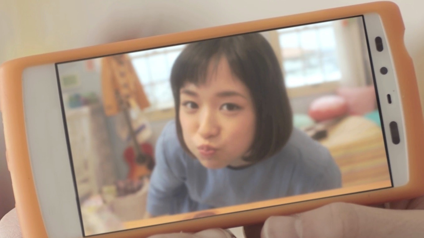 大原櫻子「無敵のガールフレンド」ビデオクリップのワンシーン。