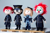 SEKAI NO OWARIメンバーを模したパペット人形。