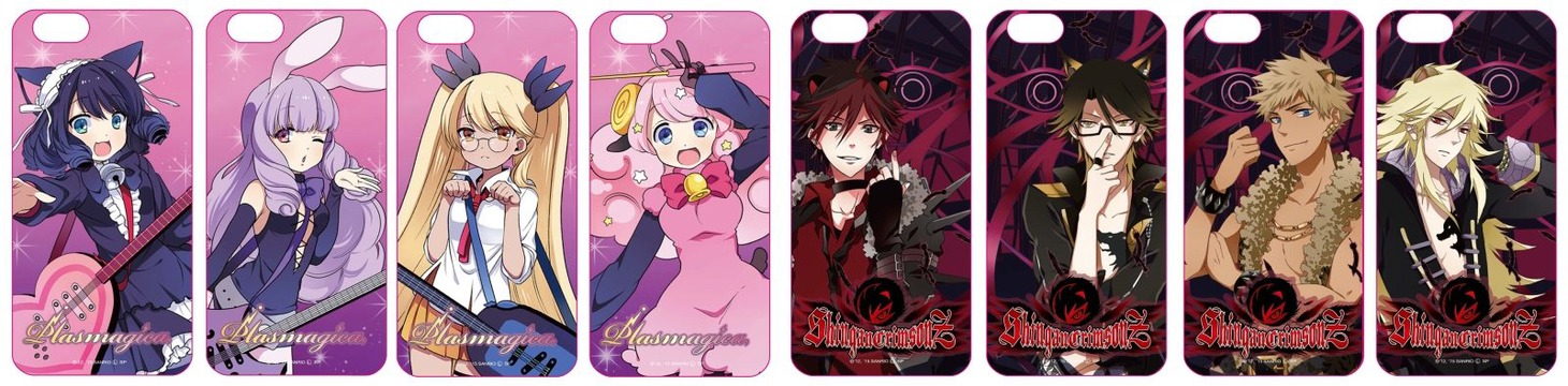 「SHOW BY ROCK!!フェア」で販売される「iPhone5/5s、iPhone6用ジャケット」。