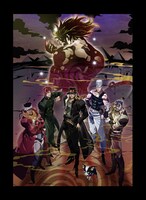 TVアニメ「ジョジョの奇妙な冒険 スターダストクルセイダース」メインビジュアル（原画・仕上げ：糸井恵 / 特効：旭プロダクション）